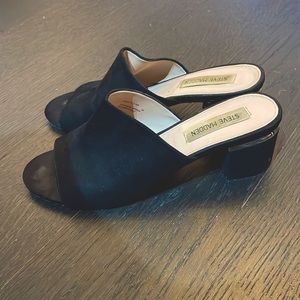 Steve Madden Faux Suede Mules